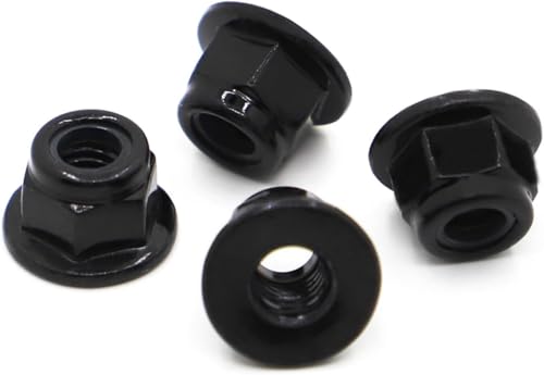 Sechskantmuttern, Hardware-Muttern 10 stücke Schwarz Verzinkt Carbon Stahl Hex Hexagon Einsatz Flansch Mutter M3 M4 M5 M6 M8 Sechskantmuttern, Hardware-Muttern 10 stücke Schwarz Verzinkt Carbon Stahl Hex Hexagon Einsatz Flansch Mutter M3 M4 M5 M6 M8 von CHGAUOPN