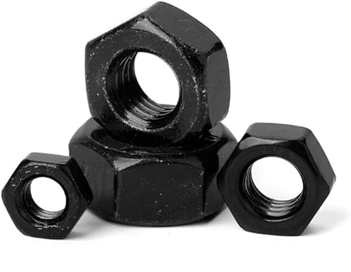 Sechskantmuttern, Hardware-Muttern 10 stücke Sechskantmutter Verschluss Schwarz Carbon Stahl Schraubverschluss Verschluss Sechskantmutter Innengewinde Sechskantmuttern, Hardware-Muttern 10 stücke Sechskantmutter Verschluss Schwarz Carbon Stahl Schraubverschluss Verschluss Sechskantmutter Innengewinde von CHGAUOPN