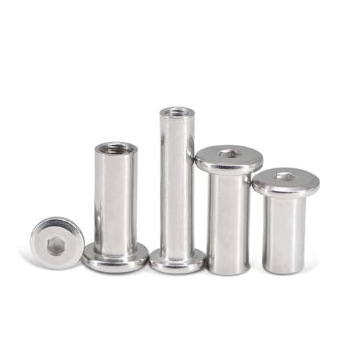 Sechskantmuttern, Hardware-Muttern 10 teile/los M3 M4 Edelstahl Flache Hex Innensechskant Möbel Nietverbinder Einsatz Joint Hülse Überwurfmutter Sechskantmuttern, Hardware-Muttern 10 teile/los M3 M4 Edelstahl Flache Hex Innensechskant Möbel Nietverbinder Einsatz Joint Hülse Überwurfmutter von CHGAUOPN