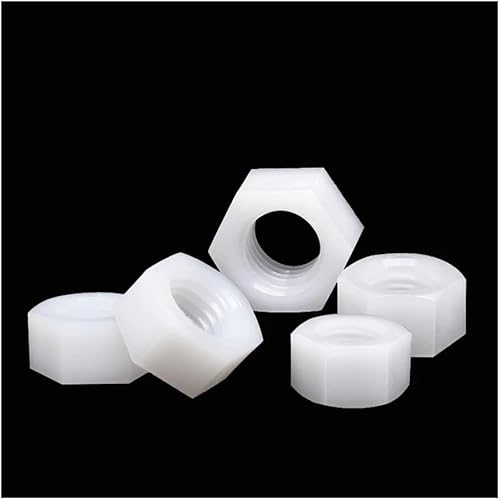 Sechskantmuttern, Hardware-Muttern 5/10/20/50 Stück Weiß/Schwarz Kunststoff Nylon Sechskantmutter M2 M2.5 M3 M4 M5 M6 M8 M10 M12 M14 M16 M18 M20 Sechskantmuttern, Hardware-Muttern 5/10/20/50 Stück Weiß/Schwarz Kunststoff Nylon Sechskantmutter M2 M2.5 M3 M4 M5 M6 M8 M10 M12 M14 M16 M18 M20 von CHGAUOPN