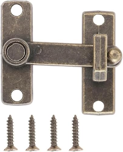 Torschloss, Türsperre 1 Satz Bronze Schiebefenster Türschloss Griff Metall Türriegel Schutz Riegel mit Schrauben Home Sicherheitskette Tür Home Hardware Torschloss, Türsperre 1 Satz Bronze Schiebefenster Türschloss Griff Metall Türriegel Schutz Riegel mit Schrauben Home Sicherheitskette Tür Home Hardware von CHGAUOPN