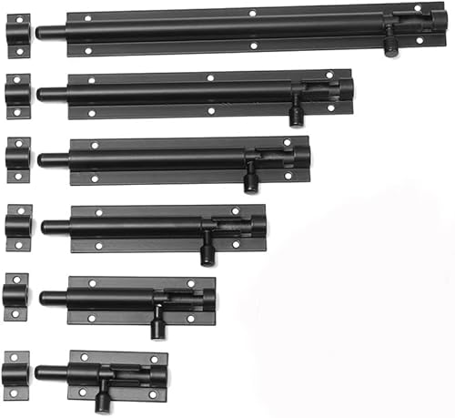 Torschloss, Türsperre 1 Stück Fensterverschluss, Türschloss, Schnalle, robust, groß, Gartentor, Schuppen, Schiebetür, Turmriegel, Riegel, Heim-Hardware (Farbe: Schwarz, Größe: 5 Zoll)(Black,2inch) Torschloss, Türsperre 1 Stück Fensterverschluss, Türschloss, Schnalle, robust, groß, Gartentor, Schuppen, Schiebetür, Turmriegel, Riegel, Heim-Hardware (Farbe: Schwarz, Größe: 5 Zoll)(Black,2inch) von CHGAUOPN