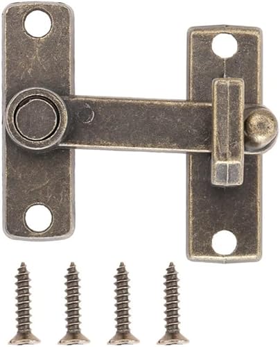 Torschloss, Türsperre 1 Stück Türschlossschutz, Riegelbolzen, Bronze, Knebelverschluss mit Schrauben, Schiebefenster, Türschlossgriff, Metalltürriegel, Heim-Hardware Torschloss, Türsperre 1 Stück Türschlossschutz, Riegelbolzen, Bronze, Knebelverschluss mit Schrauben, Schiebefenster, Türschlossgriff, Metalltürriegel, Heim-Hardware von CHGAUOPN