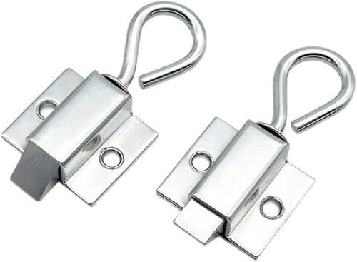 Torschloss, Türsperre 1 Stück Zugring aus Kohlenstoffstahl, Federtürriegel, Riegelschloss, Fenstertor, Diebstahlsicherung, for Industrieschrank-Hardware (Farbe: Rückseite)(Reverse) von CHGAUOPN