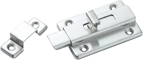 Torschloss, Türsperre 2 Stück Türriegel 2 Zoll 4 Zoll, Schiebetürschloss aus Edelstahl, oberflächenmontierter Schieberiegel for alle Arten von Innentüren, Schiebeschlossriegel aus Edelstahl(2inch) Torschloss, Türsperre 2 Stück Türriegel 2 Zoll 4 Zoll, Schiebetürschloss aus Edelstahl, oberflächenmontierter Schieberiegel for alle Arten von Innentüren, Schiebeschlossriegel aus Edelstahl(2inch) von CHGAUOPN