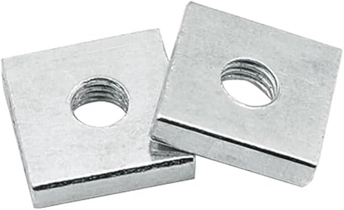 Verzinkerter Kohlenstoffstahl dünne quadratische Muttern Schieberblock(M5x13x13x3 (20pcs)) von CHGAUOPN