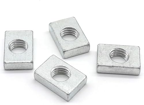 Verzinkter Kohlenstoffstahl Dünne rechteckige Muttern(50pcs,M6-24x12x2.5mm) von CHGAUOPN