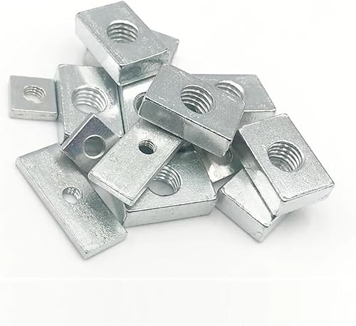 quadratische Muttern, Schrauben und Muttern Rechteckmuttern Dünne Gleitblockmuttern Verzinkter Kohlenstoffstahl quadratische Muttern, Schrauben und Muttern Rechteckmuttern Dünne Gleitblockmuttern Verzinkter Kohlenstoffstahl von CHGAUOPN
