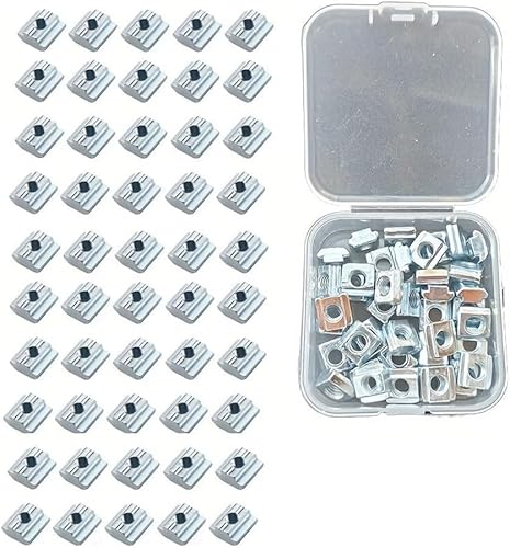 quadratische Muttern, Schrauben und Muttern T-Block Quadratmutter T-Track Schiebehammermutter für Befestigungsmittel Aluminiumprofil quadratische Muttern, Schrauben und Muttern T-Block Quadratmutter T-Track Schiebehammermutter für Befestigungsmittel Aluminiumprofil von CHGAUOPN