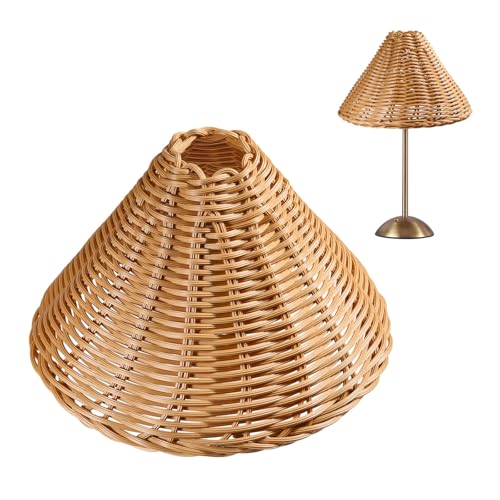 CHGCRAFT 2 Stück Empire Clip On Kronleuchter Lampenschirme Cone Natural Rattan Lampenschirme Ersatz Clip auf Lampenschirm für Stehlampe Hängelampe Wandleuchten CHGCRAFT 2 Stück Empire Clip On Kronleuchter Lampenschirme Cone Natural Rattan Lampenschirme Ersatz Clip auf Lampenschirm für Stehlampe Hängelampe Wandleuchten von CHGCRAFT