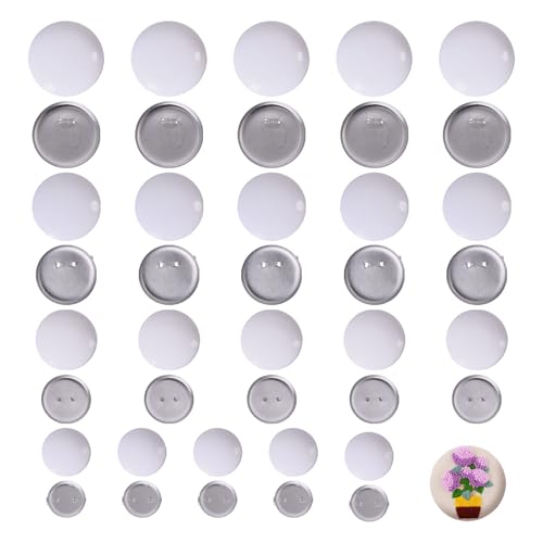 CHGCRAFT 20 Sets Stickerei Brosche Basis Set Runde leere Pins Scheibe Basis Brosche Basis mit Pin Backs flache Lünette Trays Basis leer Brosche Tray für DIY Handwerk Revers Making Supplies von CHGCRAFT