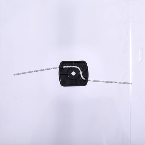 CHGCRAFT 24 Stück Aufsätze für Rasentrimmer Klinge Fadenschneiderkopf mit Stahldraht Unkrautvernichterkopf Ersatzteil für Rasentrimmer mit 5 mm/Zoll Loch, 1 Stahlseil von CHGCRAFT