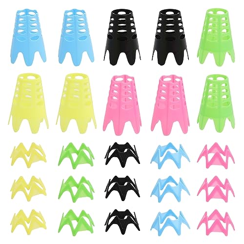 CHGCRAFT 25Pcs 10Styles Golf Simulator Tees Kunststoff Golf Tee Golf Matte Tees Praxis Golf Tees Perfekt für Rasen und Driving Range Indoor Claw Tee Mischfarbe CHGCRAFT 25Pcs 10Styles Golf Simulator Tees Kunststoff Golf Tee Golf Matte Tees Praxis Golf Tees Perfekt für Rasen und Driving Range Indoor Claw Tee Mischfarbe von CHGCRAFT