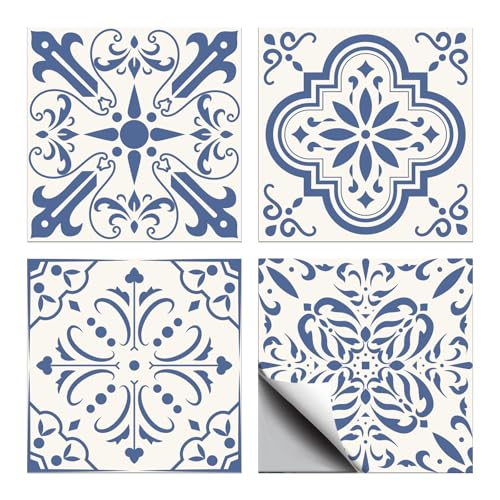 CHGCRAFT 36 Stück 4 Stil Fliesenaufkleber Blau und Beige Abziehen und Aufkleben Wandfliesen Aufkleber Portugiesisches Muster Wasserdichte Selbstklebende für Küche Bad Wandkunst Dekor, 4×4 Zoll CHGCRAFT 36 Stück 4 Stil Fliesenaufkleber Blau und Beige Abziehen und Aufkleben Wandfliesen Aufkleber Portugiesisches Muster Wasserdichte Selbstklebende für Küche Bad Wandkunst Dekor, 4×4 Zoll von CHGCRAFT