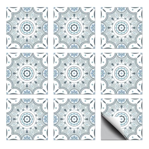CHGCRAFT 36 Stück Kachel Aufkleber Geometrische Muster in Blau und Cyan Abziehen und Aufkleben Wandfliesen Aufkleber Wasserfeste Selbstklebende für Küche Bad Wandkunst Dekor, 4×4 Zoll CHGCRAFT 36 Stück Kachel Aufkleber Geometrische Muster in Blau und Cyan Abziehen und Aufkleben Wandfliesen Aufkleber Wasserfeste Selbstklebende für Küche Bad Wandkunst Dekor, 4×4 Zoll von CHGCRAFT