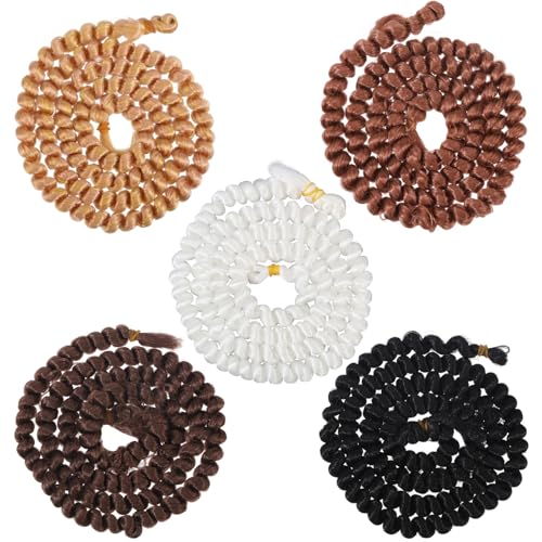 CHGCRAFT 5 Stück 5 Farbe Spiralförmig gelocktes Puppenhaar Puppe lockige Perücken Figurine Perücken Puppe DIY Making Zubehör für Puppe DIY Perücke Puppenherstellung, 1090x10mm CHGCRAFT 5 Stück 5 Farbe Spiralförmig gelocktes Puppenhaar Puppe lockige Perücken Figurine Perücken Puppe DIY Making Zubehör für Puppe DIY Perücke Puppenherstellung, 1090x10mm von CHGCRAFT