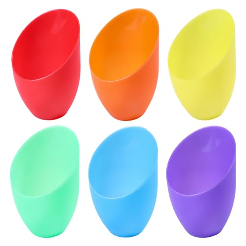 CHGCRAFT 6 Stück 6 Farben Kunststoff Lampenschirm Ersatz Hufeisen Lampenschirm Ersatz Lampenabdeckungen für LED-Stehlampen 91 mm Innendurchmesser von CHGCRAFT