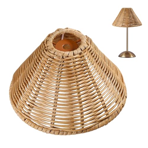 CHGCRAFT Empire Clip On Kronleuchter Lampenschirme Cone Natural Rattan Lampenschirme Ersatz Clip on Lampenschirm für Stehlampe Hängelampe Wandleuchter CHGCRAFT Empire Clip On Kronleuchter Lampenschirme Cone Natural Rattan Lampenschirme Ersatz Clip on Lampenschirm für Stehlampe Hängelampe Wandleuchter von CHGCRAFT