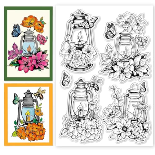 CHGCRAFT Kerzenständer Lampe Klare Stempel Transparente Silikonstempel Blume Schmetterling Biene Klare Stempelsiegel Silikonstempel Für Die Kartenherstellung Dekor Scrapbooking Album Dekorpapier CHGCRAFT Kerzenständer Lampe Klare Stempel Transparente Silikonstempel Blume Schmetterling Biene Klare Stempelsiegel Silikonstempel Für Die Kartenherstellung Dekor Scrapbooking Album Dekorpapier von CHGCRAFT