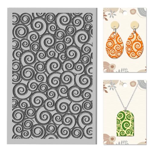 CHGCRAFT Mandala Blumen Ton Textur Matte Alien Ton Modellierung Muster Pad Künstlerische Vine Textur Muster Textur Blätter für Polymer-Ton machen Ohrringe Jewerly Tools, 4×2.6 Zoll CHGCRAFT Mandala Blumen Ton Textur Matte Alien Ton Modellierung Muster Pad Künstlerische Vine Textur Muster Textur Blätter für Polymer-Ton machen Ohrringe Jewerly Tools, 4×2.6 Zoll von CHGCRAFT