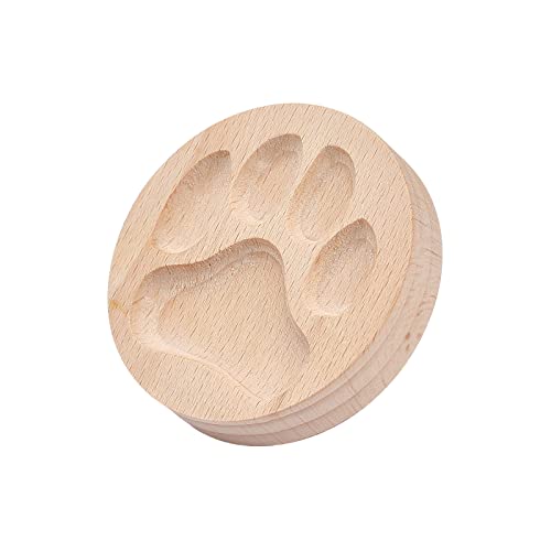 CHGCRAFT Paw Print Muster Holz Ton Stempel für DIY Kreation Ton Werkzeug Ton Töpfer Werkzeug von CHGCRAFT