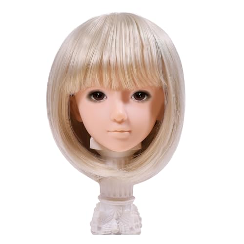 CHGCRAFT Puppenperücke Schulterlang Innenfutter aus Netzstoff Gerader Pony Einfach zu stylende Puppenperücke für DIY, Beige CHGCRAFT Puppenperücke Schulterlang Innenfutter aus Netzstoff Gerader Pony Einfach zu stylende Puppenperücke für DIY, Beige von CHGCRAFT