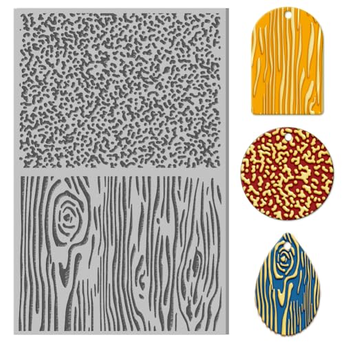 CHGCRAFT Schleifpartikel Holzpolymer Ton Textur Blatt Gummi Ton Textur Blatt Ton Textur Tapete DIY Schmuck Herstellung von Handwerk und Druckmuster CHGCRAFT Schleifpartikel Holzpolymer Ton Textur Blatt Gummi Ton Textur Blatt Ton Textur Tapete DIY Schmuck Herstellung von Handwerk und Druckmuster von CHGCRAFT