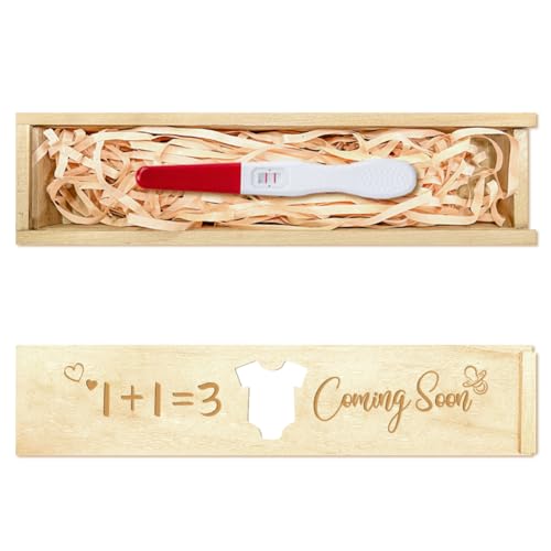 CHGCRAFT Schwangerschafts-Ankündigungsgeschenke Aus Holz Schwangerschaftstest-Andenkenbox Mit Schiebedeckel Überraschungsankündigungsgeschenk Mit Wort Für Ehemann Großeltern Eltern 8x2x1.2 Zoll CHGCRAFT Schwangerschafts-Ankündigungsgeschenke Aus Holz Schwangerschaftstest-Andenkenbox Mit Schiebedeckel Überraschungsankündigungsgeschenk Mit Wort Für Ehemann Großeltern Eltern 8x2x1.2 Zoll von CHGCRAFT