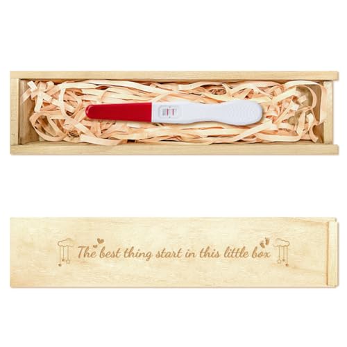 CHGCRAFT Schwangerschaftsankündigungsgeschenke Aus Holz Schwangerschaftstest-Andenkenbox Mit Schiebedeckel Überraschungsankündigungsgeschenk Mit Bastband Für Ehemann Eltern 8x2x1.2 Zoll CHGCRAFT Schwangerschaftsankündigungsgeschenke Aus Holz Schwangerschaftstest-Andenkenbox Mit Schiebedeckel Überraschungsankündigungsgeschenk Mit Bastband Für Ehemann Eltern 8x2x1.2 Zoll von CHGCRAFT