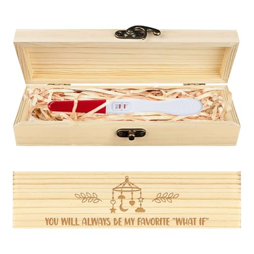 CHGCRAFT Schwangerschaftstest Souvenir Box Wind Suzuki Schwangerschaft Ankündigung Geschenkbox mit Lafite Band und Schloss Ankündigung Geschenk für Papa und Ehemann, 8x2x1.2Zoll CHGCRAFT Schwangerschaftstest Souvenir Box Wind Suzuki Schwangerschaft Ankündigung Geschenkbox mit Lafite Band und Schloss Ankündigung Geschenk für Papa und Ehemann, 8x2x1.2Zoll von CHGCRAFT