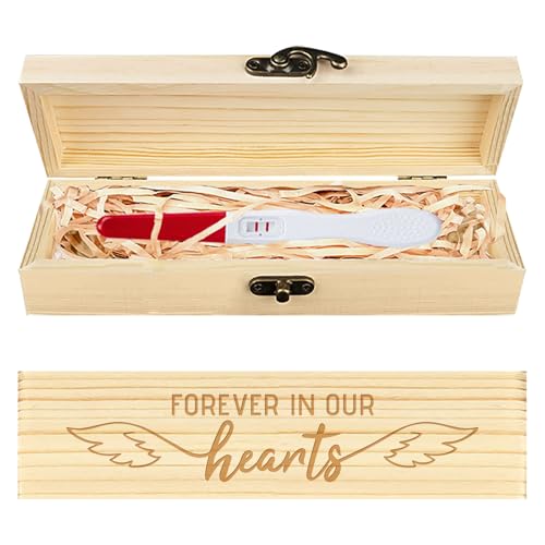 CHGCRAFT Verlorenes Baby Sympathie Geschenk Keepsake Box Engel Flügel Hölzerne Verlust von Baby Sympathie Geschenke Box mit Raffia Band und Schloss Ankündigung Geschenke für Mama Papa, 8x2x1,2 Zoll CHGCRAFT Verlorenes Baby Sympathie Geschenk Keepsake Box Engel Flügel Hölzerne Verlust von Baby Sympathie Geschenke Box mit Raffia Band und Schloss Ankündigung Geschenke für Mama Papa, 8x2x1,2 Zoll von CHGCRAFT