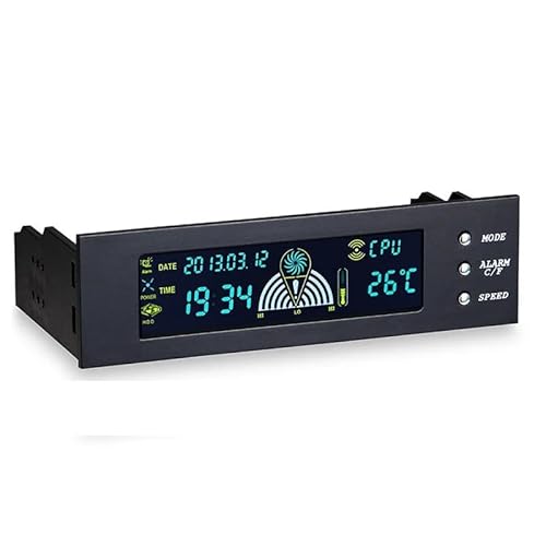 5,25 Zoll 12V PC Computer Lüftersteuerung 3 Lüfterdrehzahlregler Temperatursensor LCD Digitalanzeige Frontplatte for PC 5,25 Zoll 12V PC Computer Lüftersteuerung 3 Lüfterdrehzahlregler Temperatursensor LCD Digitalanzeige Frontplatte for PC von CHGUI