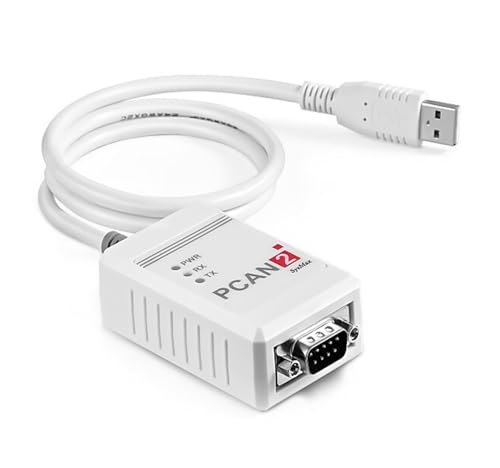 PCAN-USB kompatibel mit deutschem Original-Peak-Modell IPEH-002022/002021 (Upgrade auf schwarzes Verlängerungskabel, Bitte Nicht kaufen, wenn Sie etwas dagegen haben.) von CHGUI