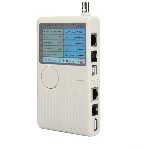 Professioneller Multifunktions-4-in-1-Netzwerkkabeltester RJ45/RJ11/USB/BNC-LAN-Kabel-Cat5-Cat6-Drahttester Professioneller Multifunktions-4-in-1-Netzwerkkabeltester RJ45/RJ11/USB/BNC-LAN-Kabel-Cat5-Cat6-Drahttester von CHGUI
