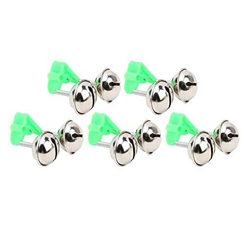 5pcs Angelglocke, Twin Bell Ring Ring Stab Tipps Clip Fisch -Biss Alarm, zum Angeln 5pcs Angelglocke, Twin Bell Ring Ring Stab Tipps Clip Fisch -Biss Alarm, zum Angeln von CHHELIHL