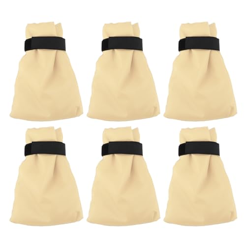 6pcs, verdickte, wasserdichte Wasserhahnabdeckungen für den Winter Außenhahn ZE & Frostschutz (Beige) von CHHELIHL