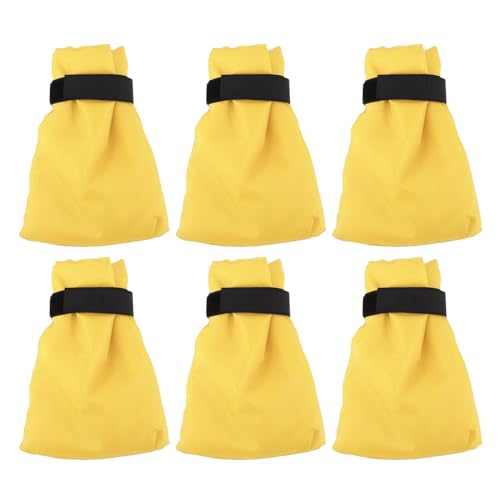 6pcs, verdickte, wasserdichte Wasserhahnabdeckungen für den Winter Außenhahn ZE & Frostschutz (Gelb) von CHHELIHL