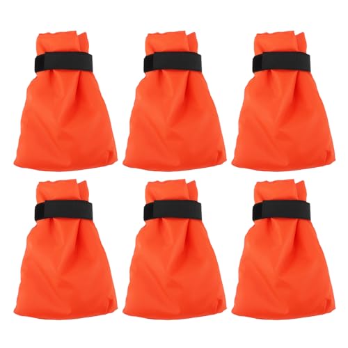 6pcs, verdickte, wasserdichte Wasserhahnabdeckungen für den Winter Außenhahn ZE & Frostschutz (Orange) von CHHELIHL