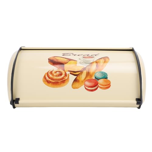 CHHELIHL Metall Brot Aufbewahrungsbehälter Elegante Trommeltyp Brotbox für Brotkuchen Keksgeschirr Geschirr (Typ 1) von CHHELIHL