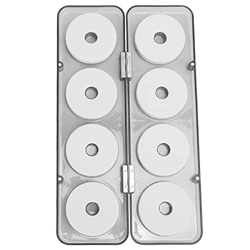 Für Angeln, 8 Stück Kunststoff Schaumstoff Spule Angelschnur Aufbewahrung Lure Rig Halter Organizer Zubehör von CHHELIHL