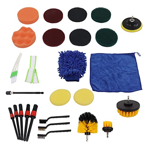 Für Auto, für 26PCS Auto wasch kit-Reinigungs bürsten kit-Poliertes Beauty Kit - Detailer Pinsel reinigungs Werkzeug von CHHELIHL