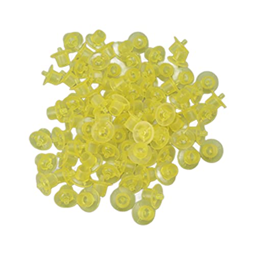 Für Queen Bee, für die Bienenzucht, 100 -teilige Plastikbienenaufzugsbecher, lebendige Farbe, für Imkere (Gelb) von CHHELIHL