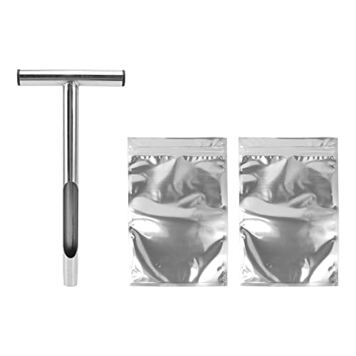 Für den Stil, für Bodentestkits, Edelstahlmaterial mit 2 wiederverwendbaren Probenbeuteln, für die Forstwirtschaft Für den Stil, für Bodentestkits, Edelstahlmaterial mit 2 wiederverwendbaren Probenbeuteln, für die Forstwirtschaft von CHHELIHL