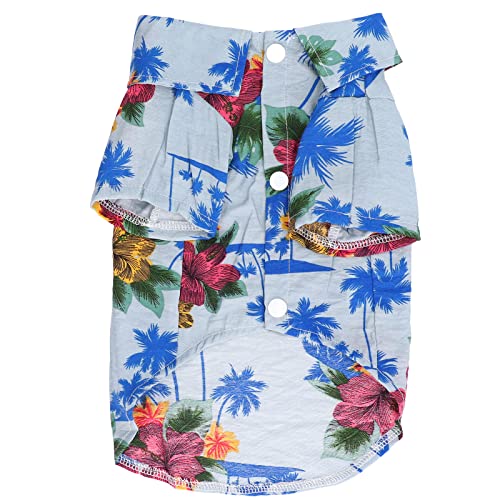 Hawaiian Style Hunde-T-Shirts, süßes hawaiianisches Kostüm für kleine bis mittlere Welpen und Katzen (S) von CHHELIHL