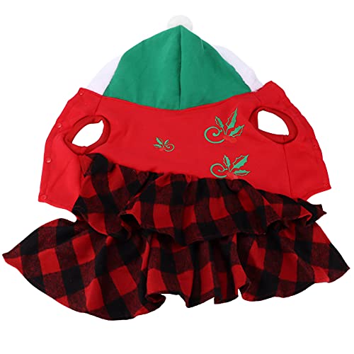 Zu Weihnachten für Haustierkleidung, warmes und leichtes Kariertes Netz, und Wintergebrauch für Hund und Katze (XL) von CHHELIHL
