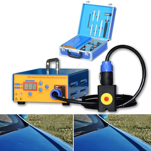 CHHMAELOVE 220V 1.38KW Auto-beulen Reparaturset PDR Elektromagnetische Induktion Dent Repair Machine Hagelschaden Reparaturset, Stromkabel 160 cm/3.9ft, mit Werkzeugkasten von CHHMAELOVE