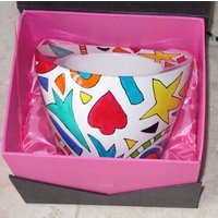 Handbemalter Übertopf Blumentopf Oder Vase Aus Doppelwandigem Porzellan, Geo, Geschenkbox von CHHdesign