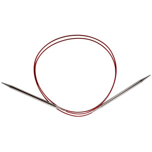 ChiaoGoo Red Lace Circular 47-inch (119cm) Stainless Steel Knitting Needle; Size US 9 (5.5mm) 7047-9 von chiaogoo