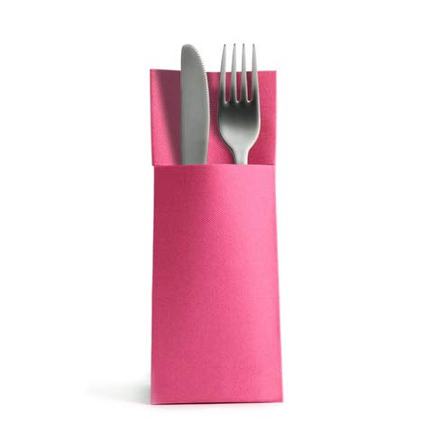 CHIC 50 Besteckservietten Bestecktaschen Fuchsia Airlaid von CHIC
