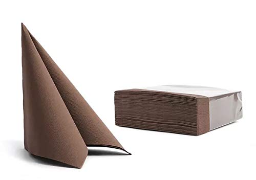 CHIC 50 Servietten Softpoint 38x38cm braun von CHIC
